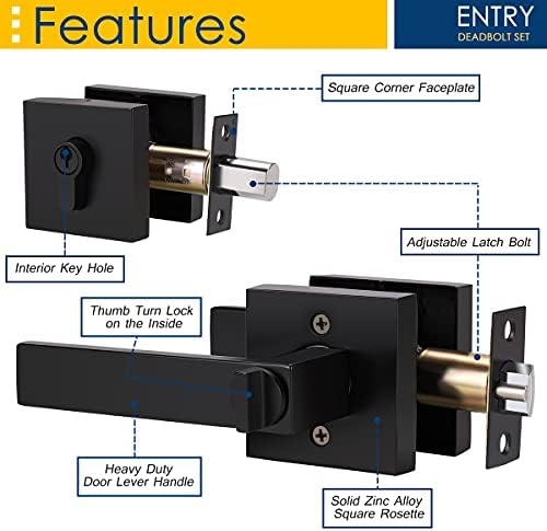 Secure Front Door Bedroom Lock Set