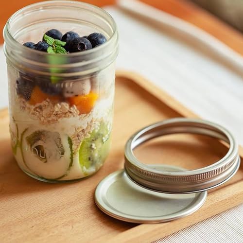 Wide Mouth Mason Jar 16oz with Lids 6pk