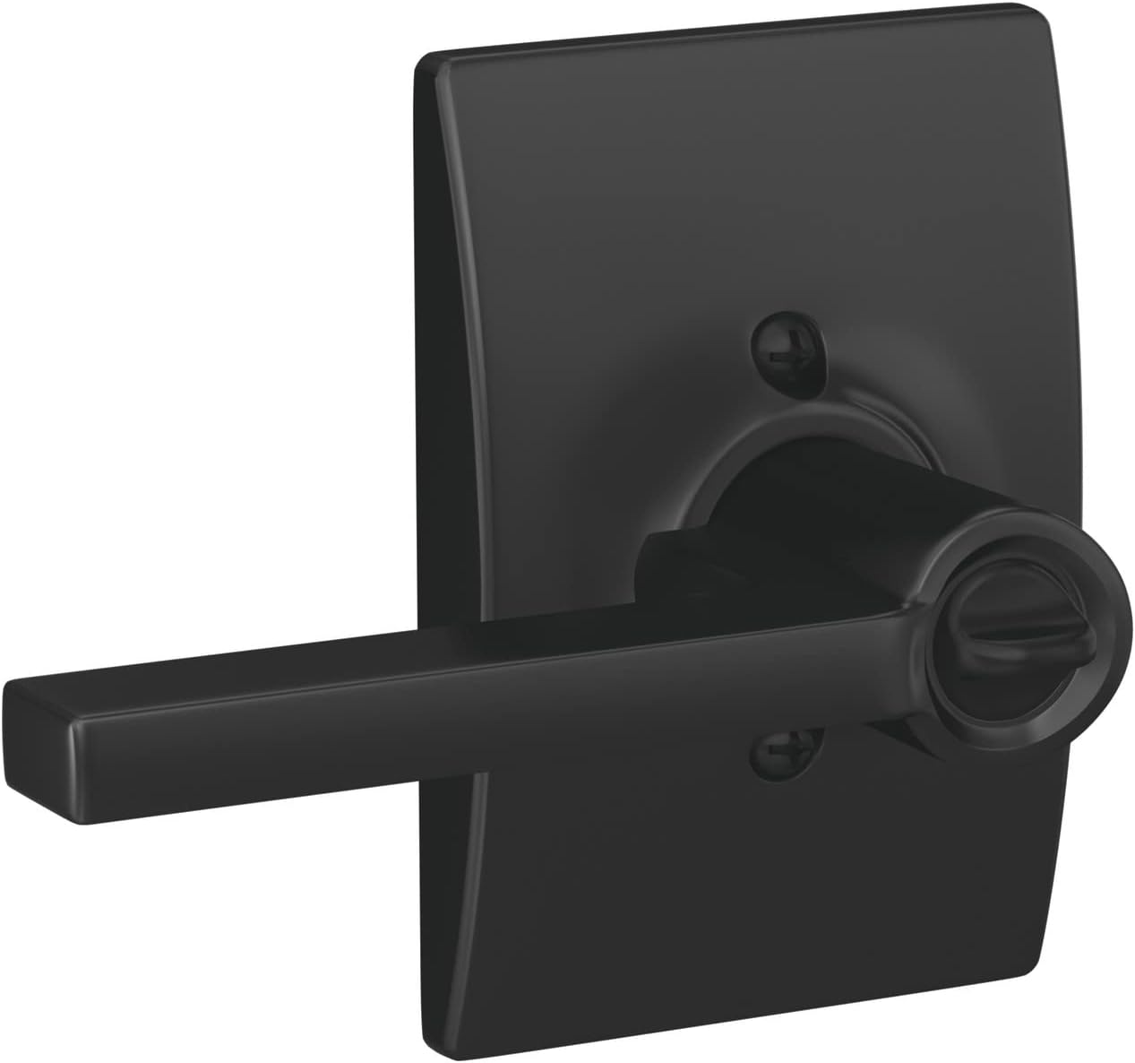 Schlage F51A LAT Door Lever Matte Black
