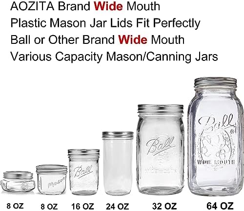10-Piece White Mason Jar Lids