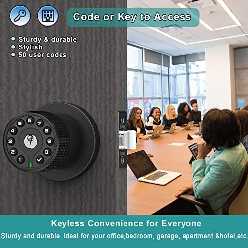 Keypad Door Knob with Key