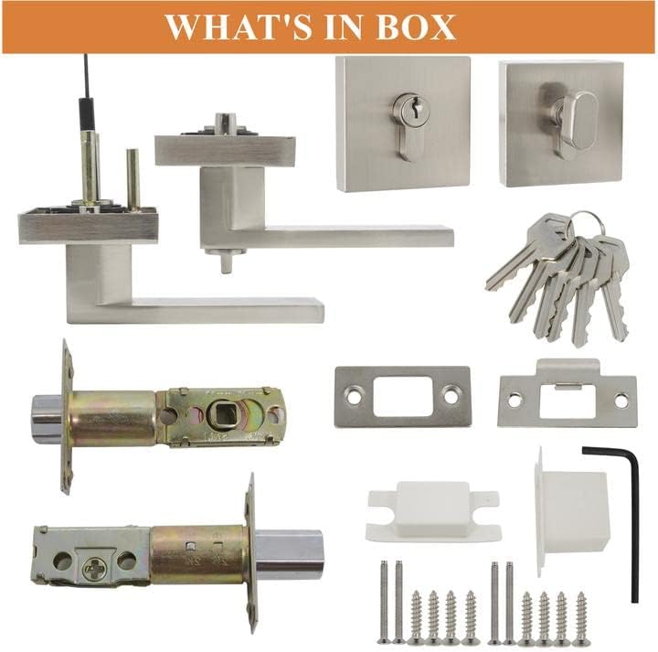 Probrico 2-Piece Door Lock Set Keyed Alike FrontOffice Use