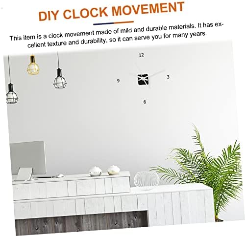 Angoily - Replacement Wall Clock Movement White Plastic Large Digital Clock with Silently Chimes