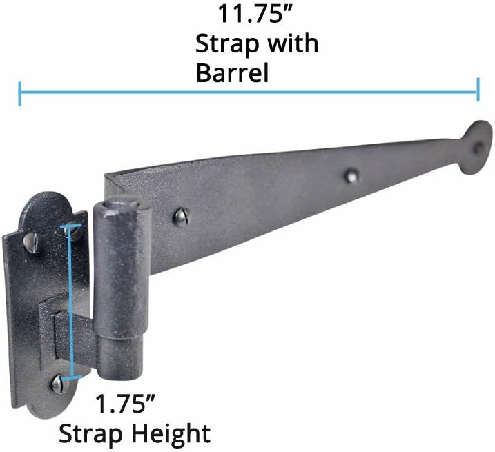 Sturdy Rust-Resistant Wrought Iron Shutter Hinges Durable and Easy to Install