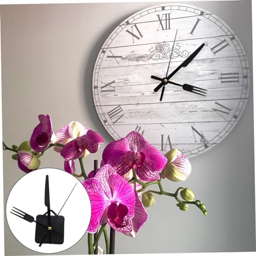 SOESFOUFUReplacement Part for Wall Clocks Black Fork Hands Clock Movement