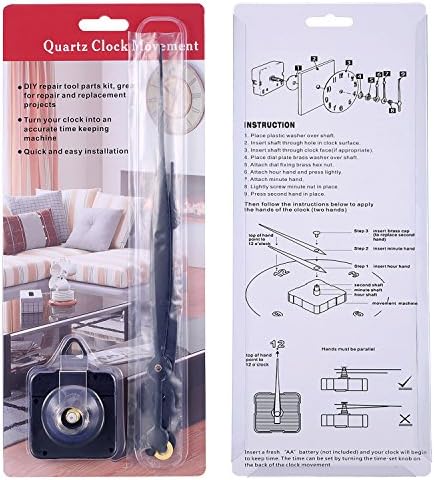 Hicarer Replacement Part for Prestige Familyoplex Clock Long Hands and Spade Hanger