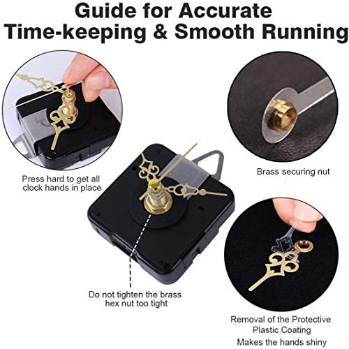 Precision Shaft Clock Kit with Replacement Clock Hands