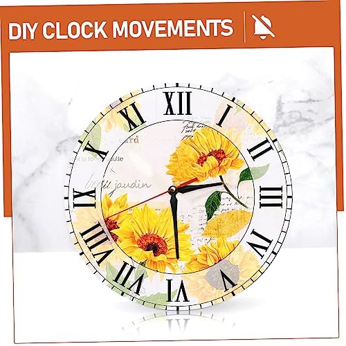 QUMIIRITYDIY Clock Mechanism Replacement Set Large Hand Quartz Movement for Wall Clock