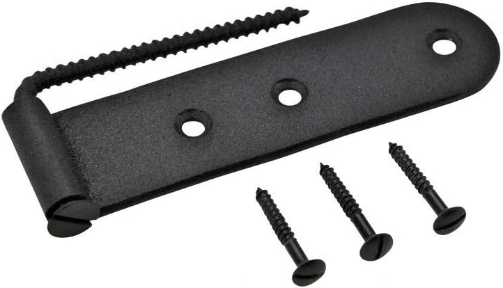 Renovators Supply 6-Piece Black Wrought Iron Gate Hinges