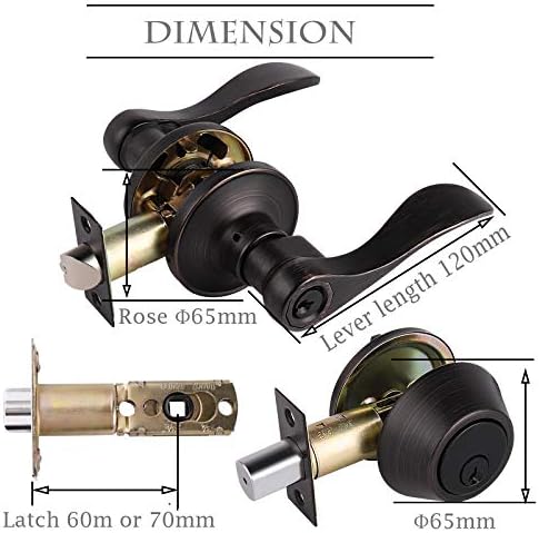 Secure Entry Door Gobrico - FrontExterior Door Lever Lockset