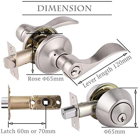 Entry Door Combo Lock Set
