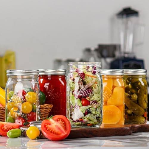 High-Quality 32oz Mason Jars with Airtight lids for Canning Preservation