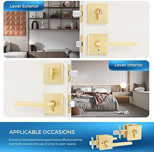 Stylish Front Door Lock Set for Security and Style
