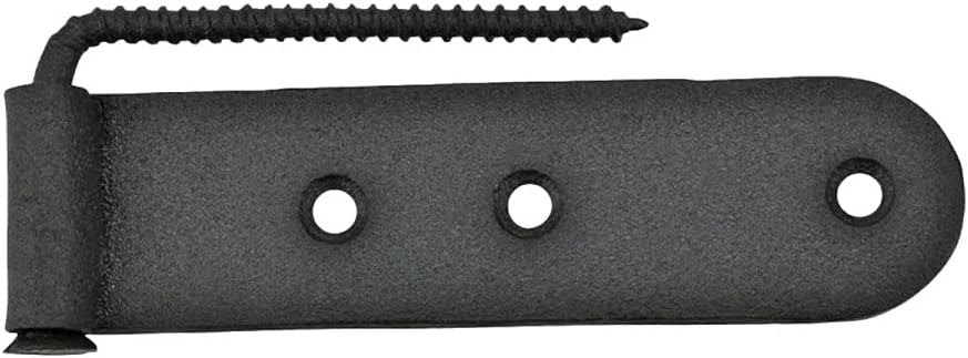 Sturdy Black Wrought Gate Hinges