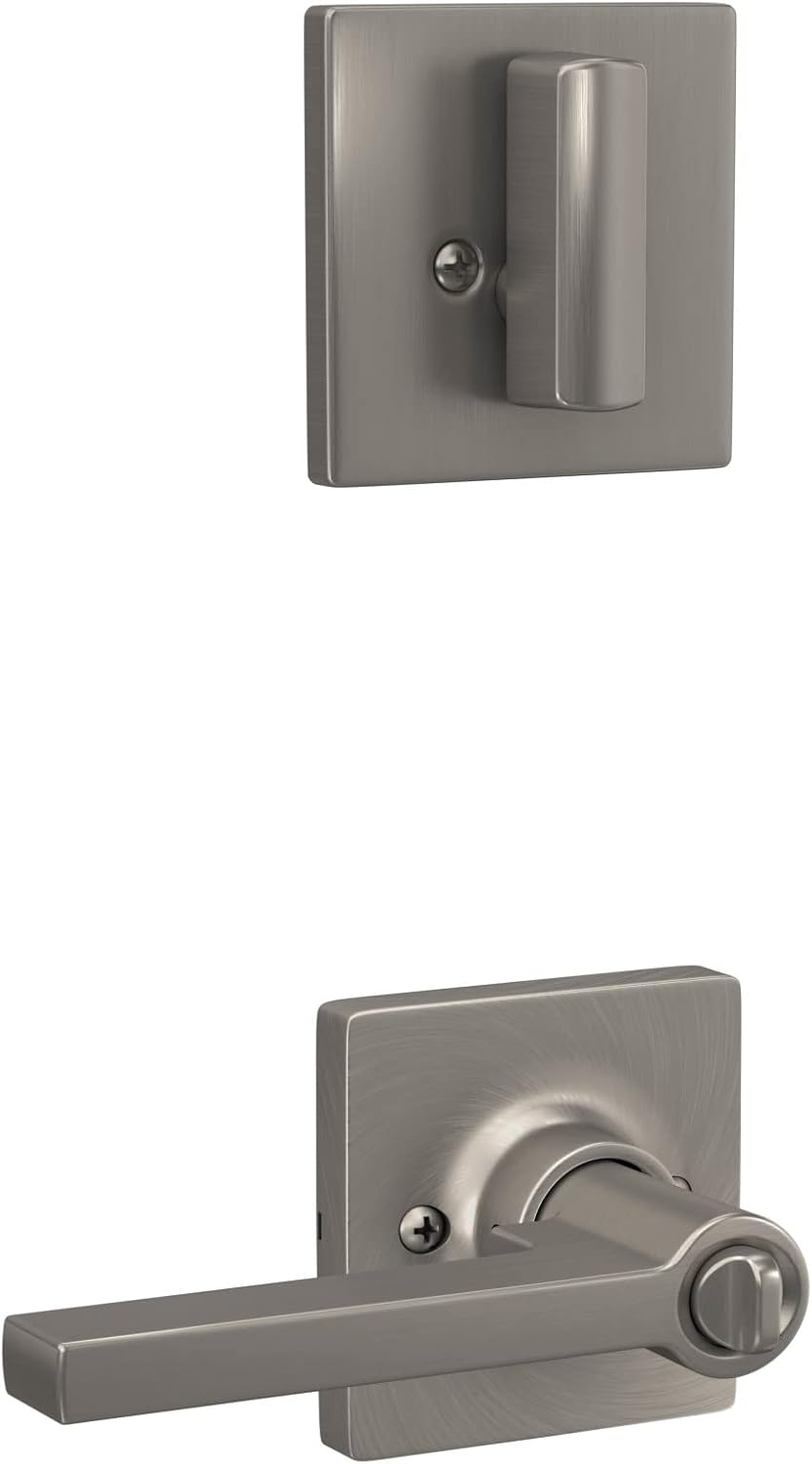 Lock Scout Secure Entry Door Handle Set with Thumb Turn
