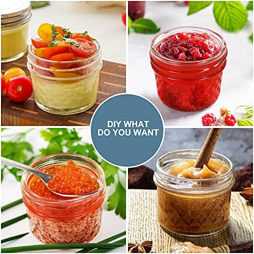 Personalized Jar Set 40 Piece Silver Mini Mason Jars