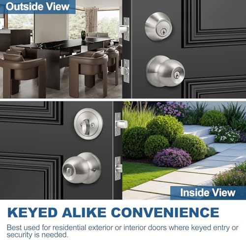 Easy-Installation Door Knob Deadbolt Set