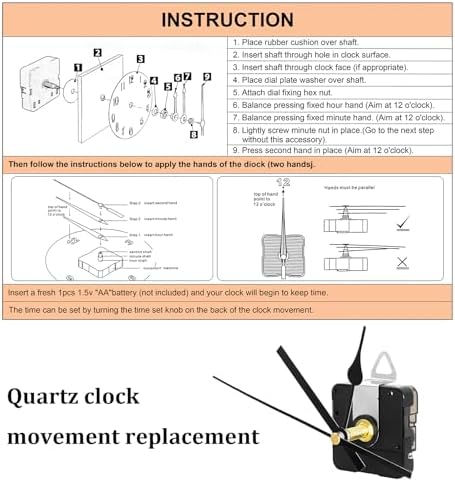 28mm Long Shaft Clock Movement Kit for Wall Clocks