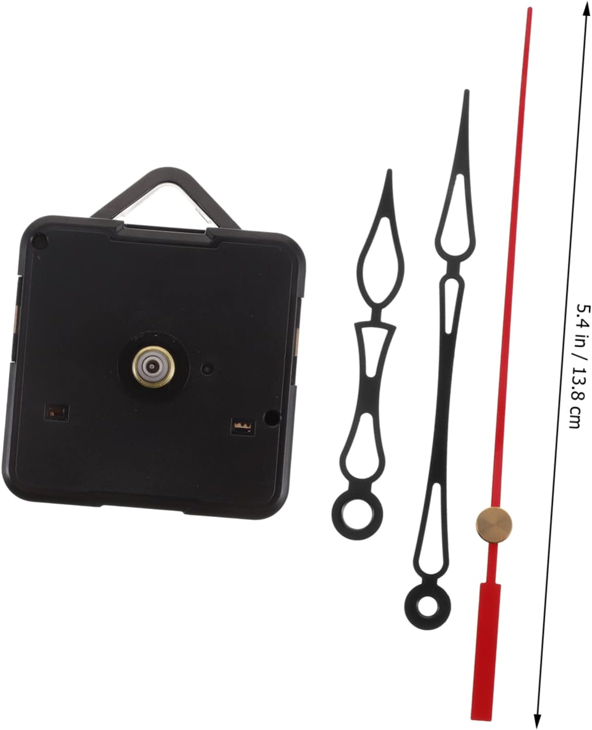 Quick-Ship Red Plastic Plastic Clock Movement Kit for Wall Clocks