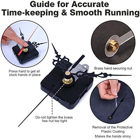 EMOON 2-Pack Wall Clock Mechanism Kit