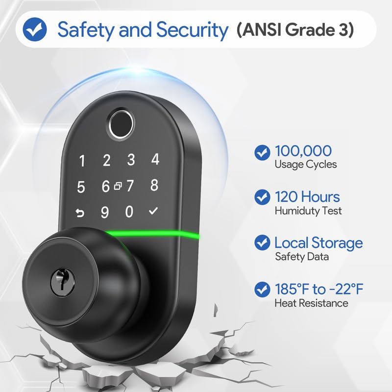 Secure Front Door with Keyless Entry
