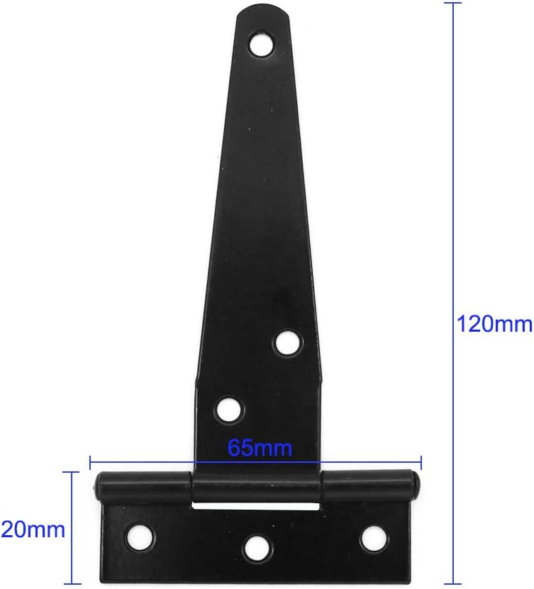 10-Piece T-Strap Door Hinges Set