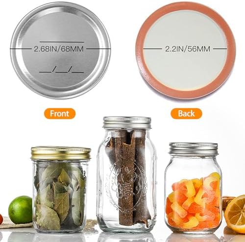 24-Pack 70 MM Leak-Proof Canning Lids for Ball Kerr Jars