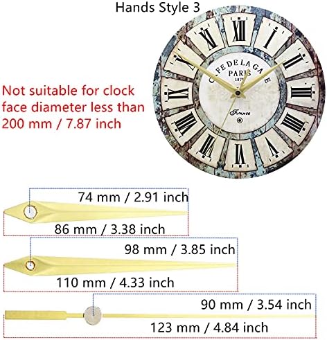 Adjustable Cross Stitch Clock Movement 8mm Shaft for Embroidery Clocks