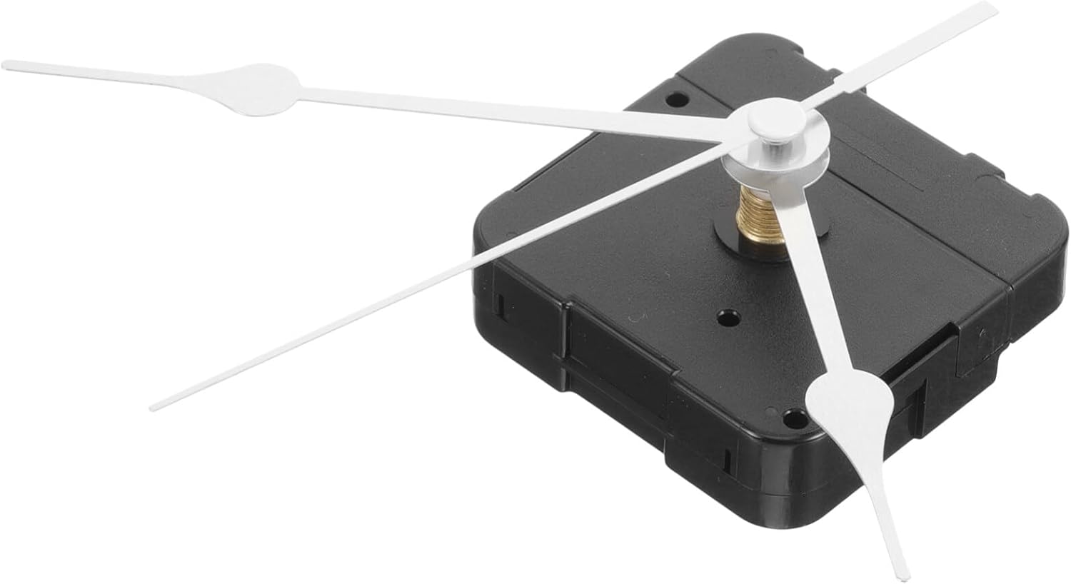 Reverse-RotatingBattery-Powered Silver Clock Mechanism Kit