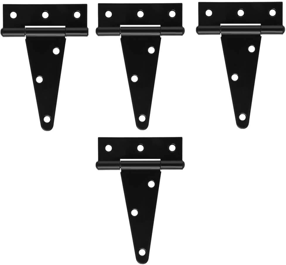 NIDAYE 4Pack 4 Inch T Strap Door Hinges Heavy Duty Shed Gates