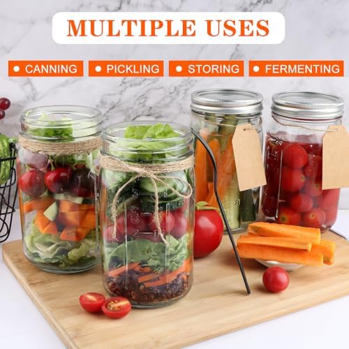 High-Quality Wide Mouth Mason Jars Set of 12