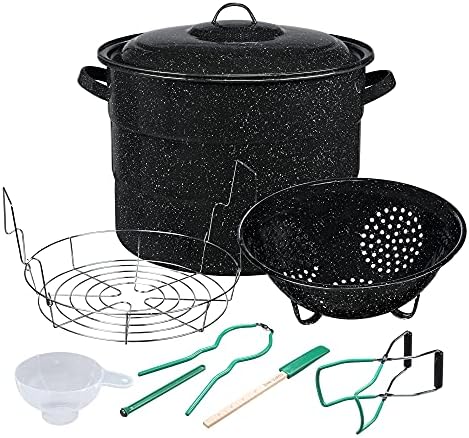 Elegant 9-Piece Canning Kit for Family Use with Durable Steel Construction