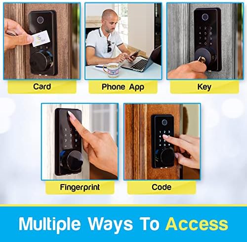 Lockstar Smart Deadbolt with Keyless Multiple Entry Methods