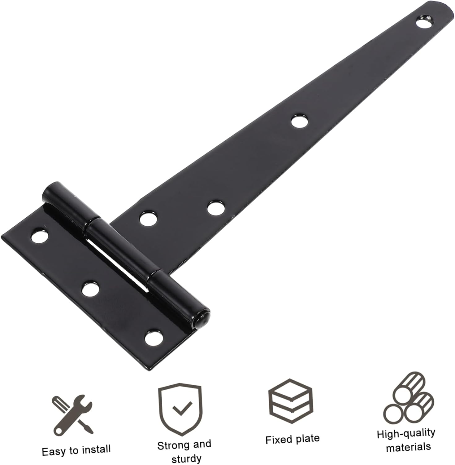 Two-Piece Heavy Duty Gate Hinges with Bi-Shape Design
