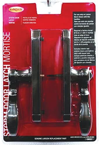 Larson Certified Storm Door M2 mortise handle set bronze