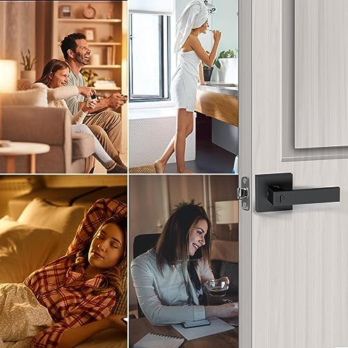 AceMining Privacy Keyless Door Handle Lever Set