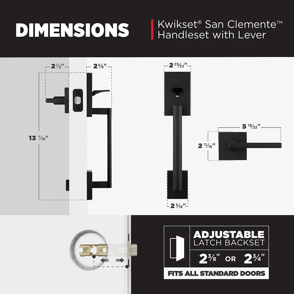 Kwikset San Clemente Front Door Handle