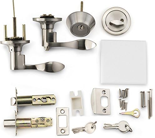 Reversible Door Handle Set with Keys