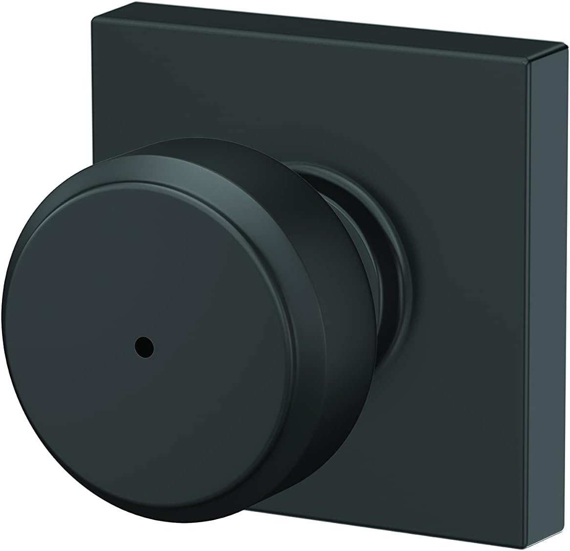 Matte Black Schlage F40 Door Knob Trim BWE 622 COL