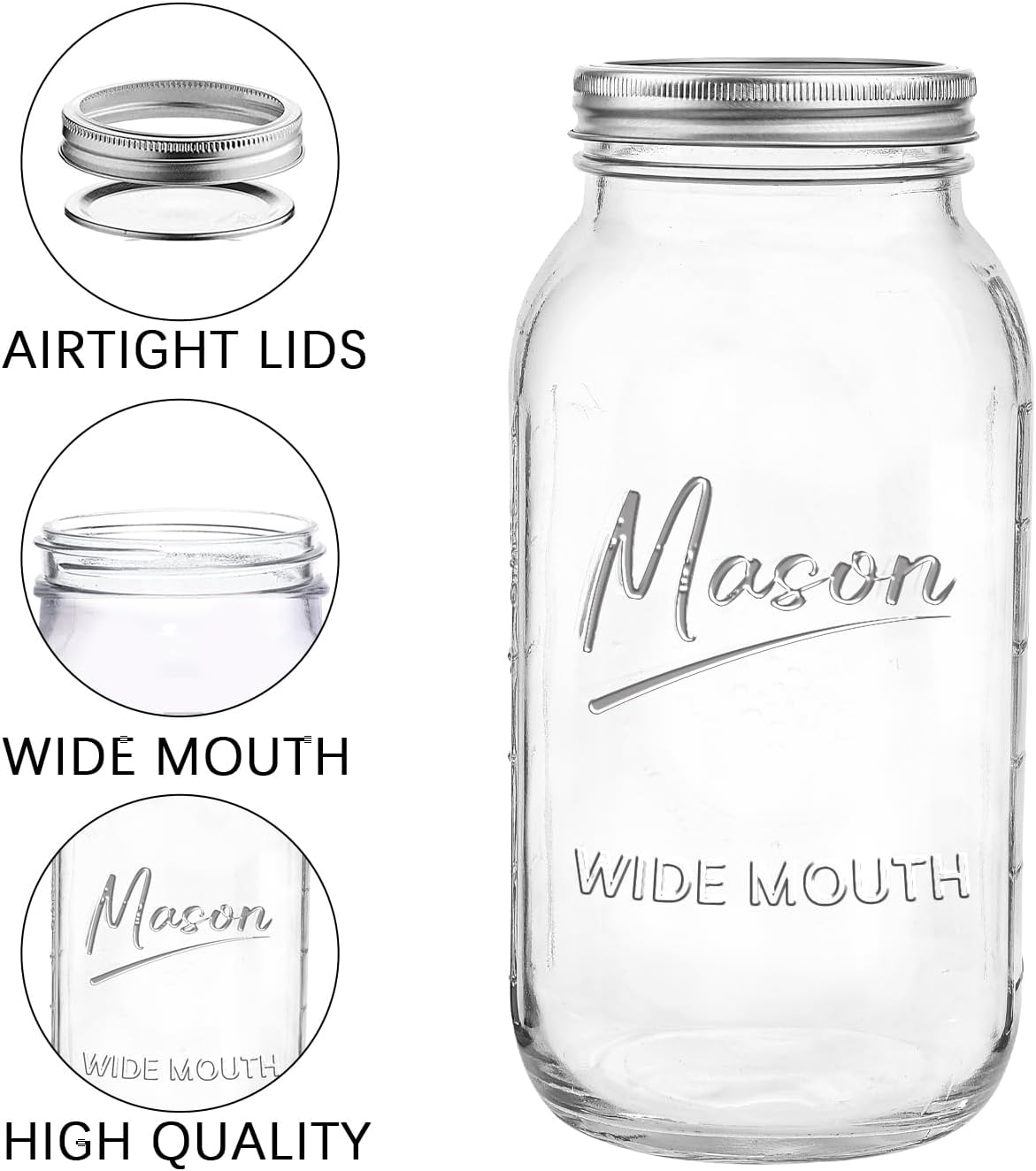Mason Jars for Canning and Storage