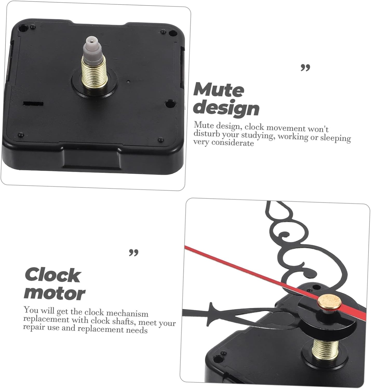 KONTONTY quartz clock movement kit for 35cm wall clocks