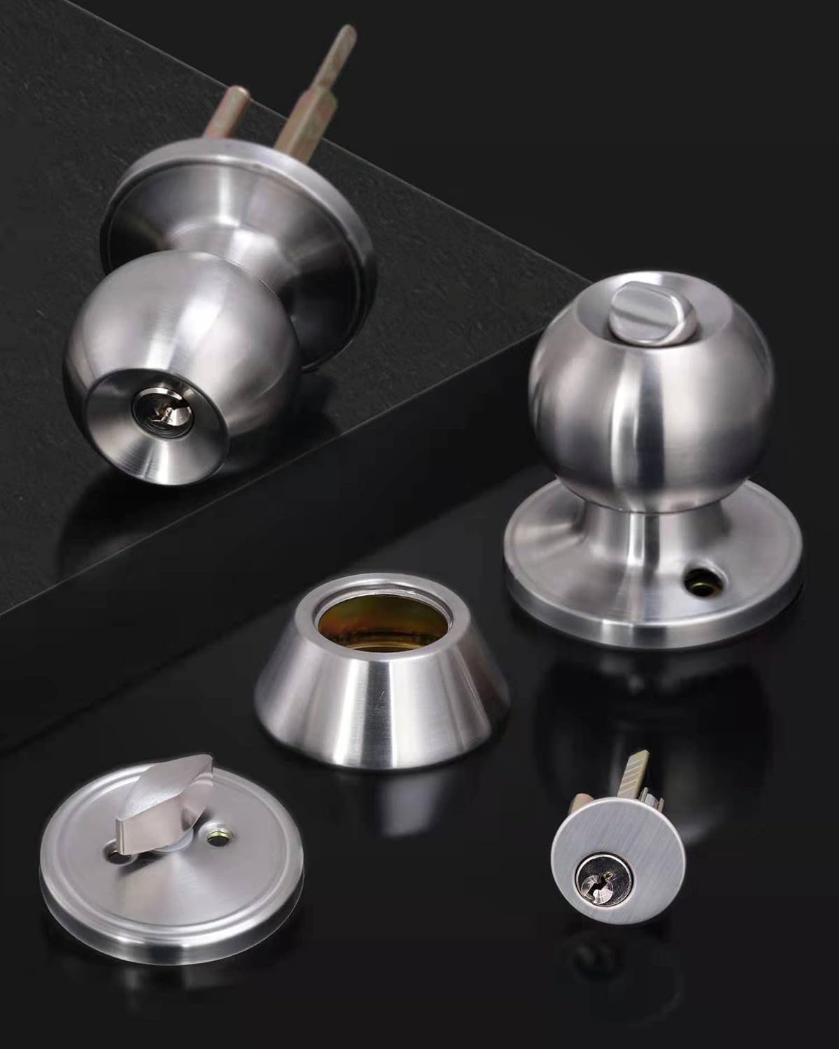 All Keyed Same Entry Door Knob and Single Cylinder Deadbolt Combo Set