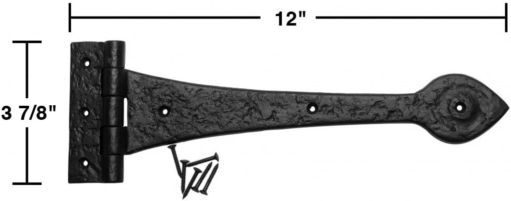 Durability You Can Trust Black Wrought Iron Hinges