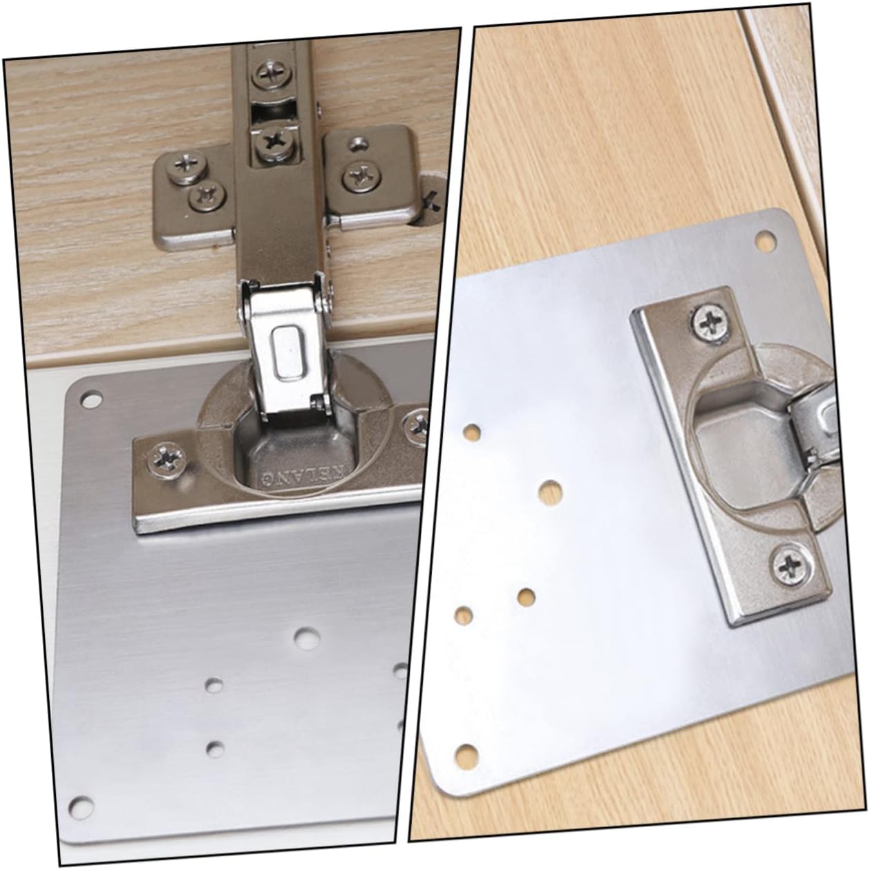 Sturdy Stainless Steel Hinge Repair Plates