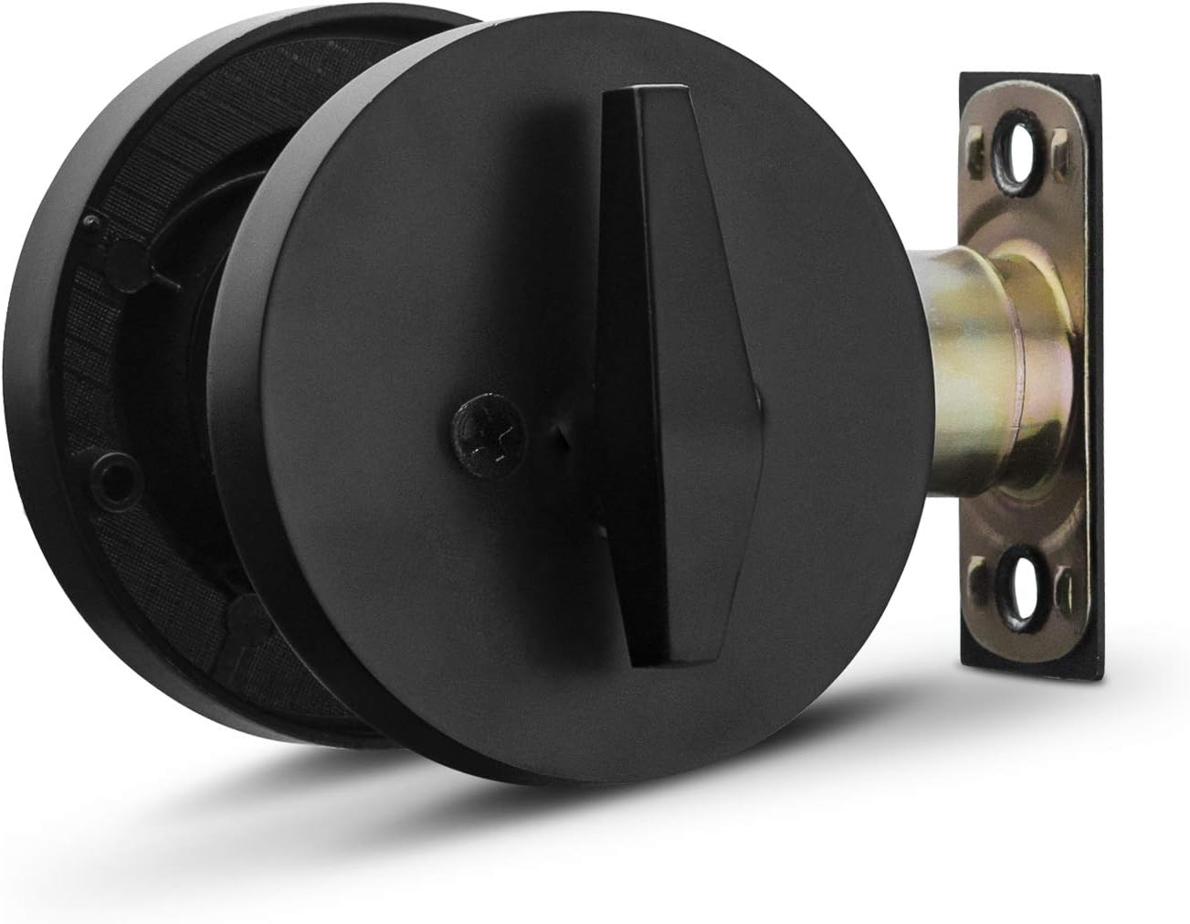 Berlin Modish Modern Front Door Lock Secure Keyed Entry Iron Black Finish