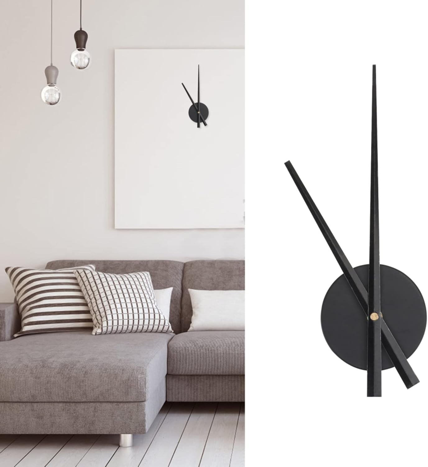 ZIRANU 3D Wall Clock with Mechanism