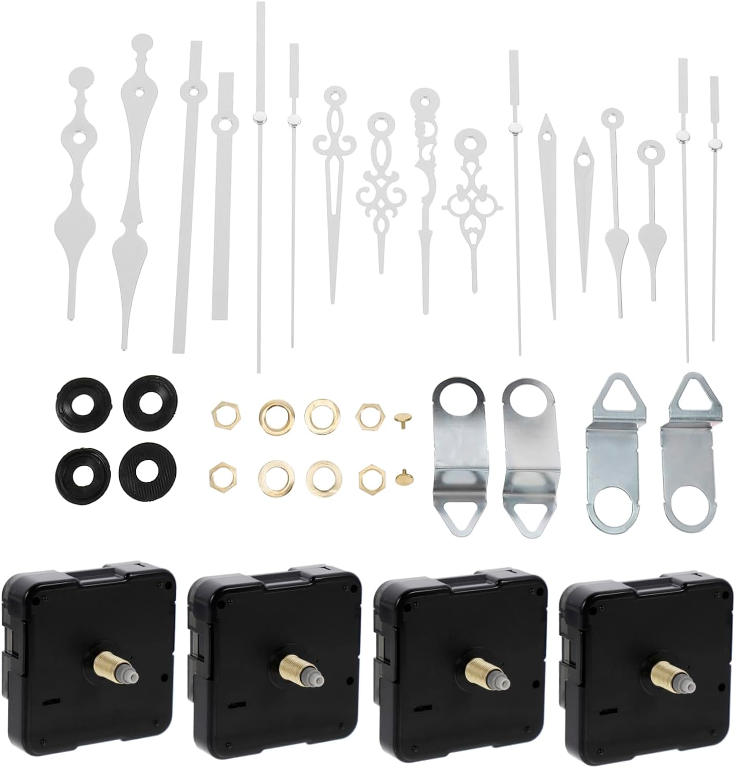 4-Pack DIY Clock Movement Kit Quentinian-InsPIred Clock Hands Easy to Install