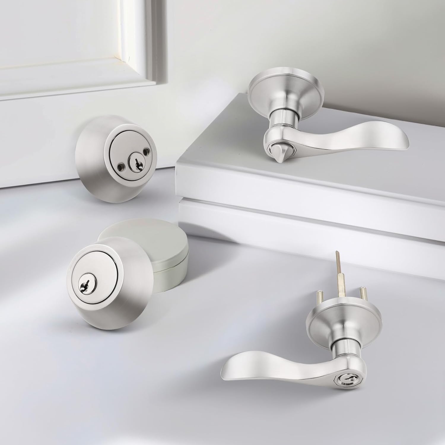 2-Pack Keyed Alike Entry Door Lock Set
