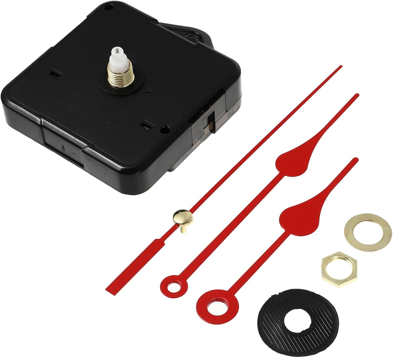 Simple Red Quartz Clock Movement with No Battery Required