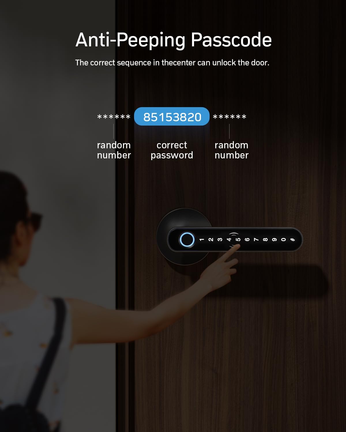 TMEZON Smart Keyless Door Lock with Fingerprint Entry